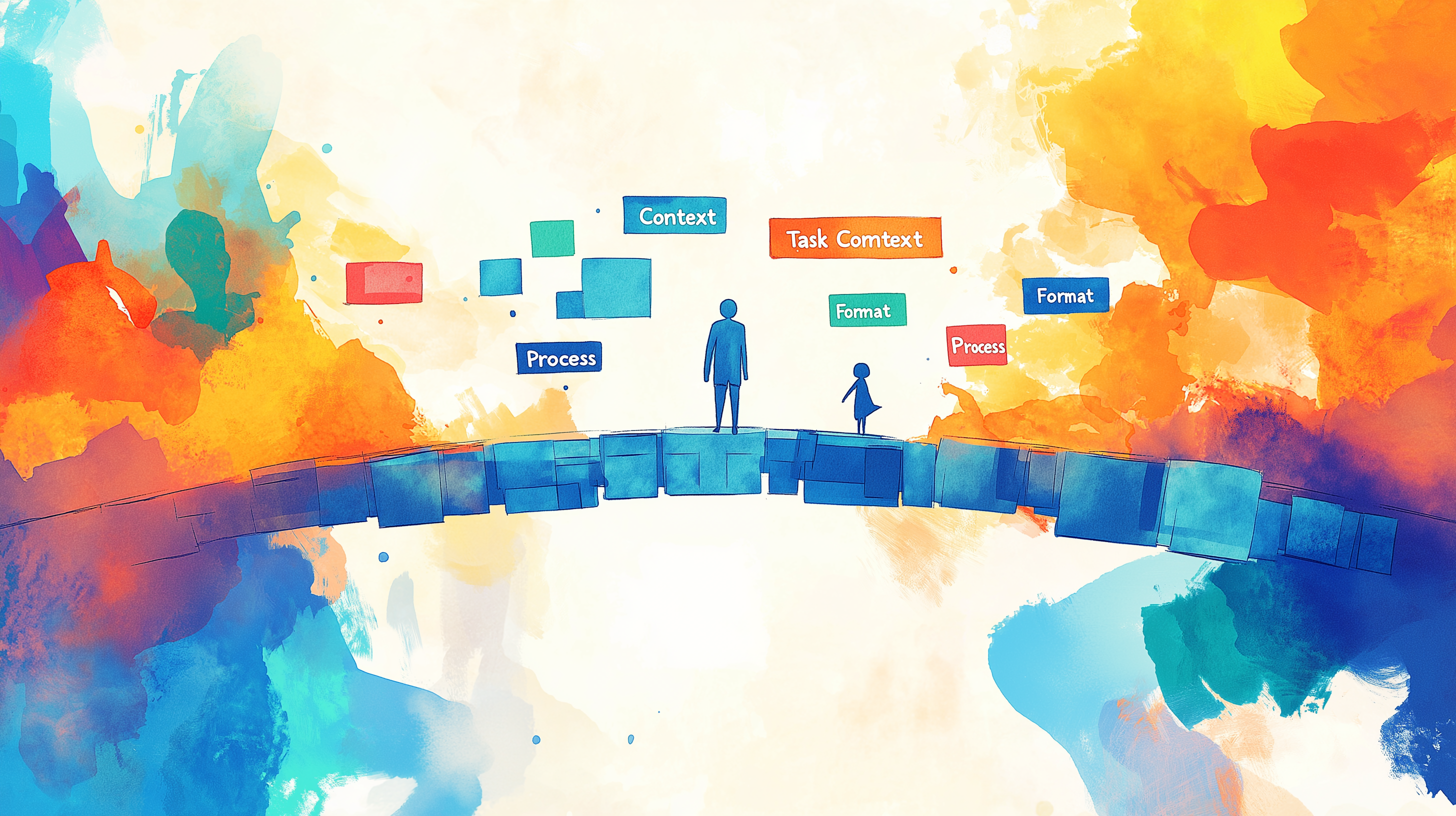 "Prompting bridges communication" - generated using Midjourney